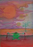 Fairytale 8, watercolour painting on paper by Filip Finger